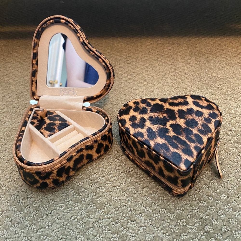 New Nordstrom Rack Set Of Two Heartshaped Jewelry Boxes